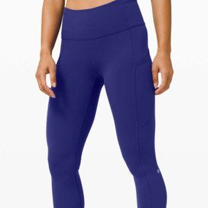 Lululemon Fast and Free HR Crop II 23" Larkspur